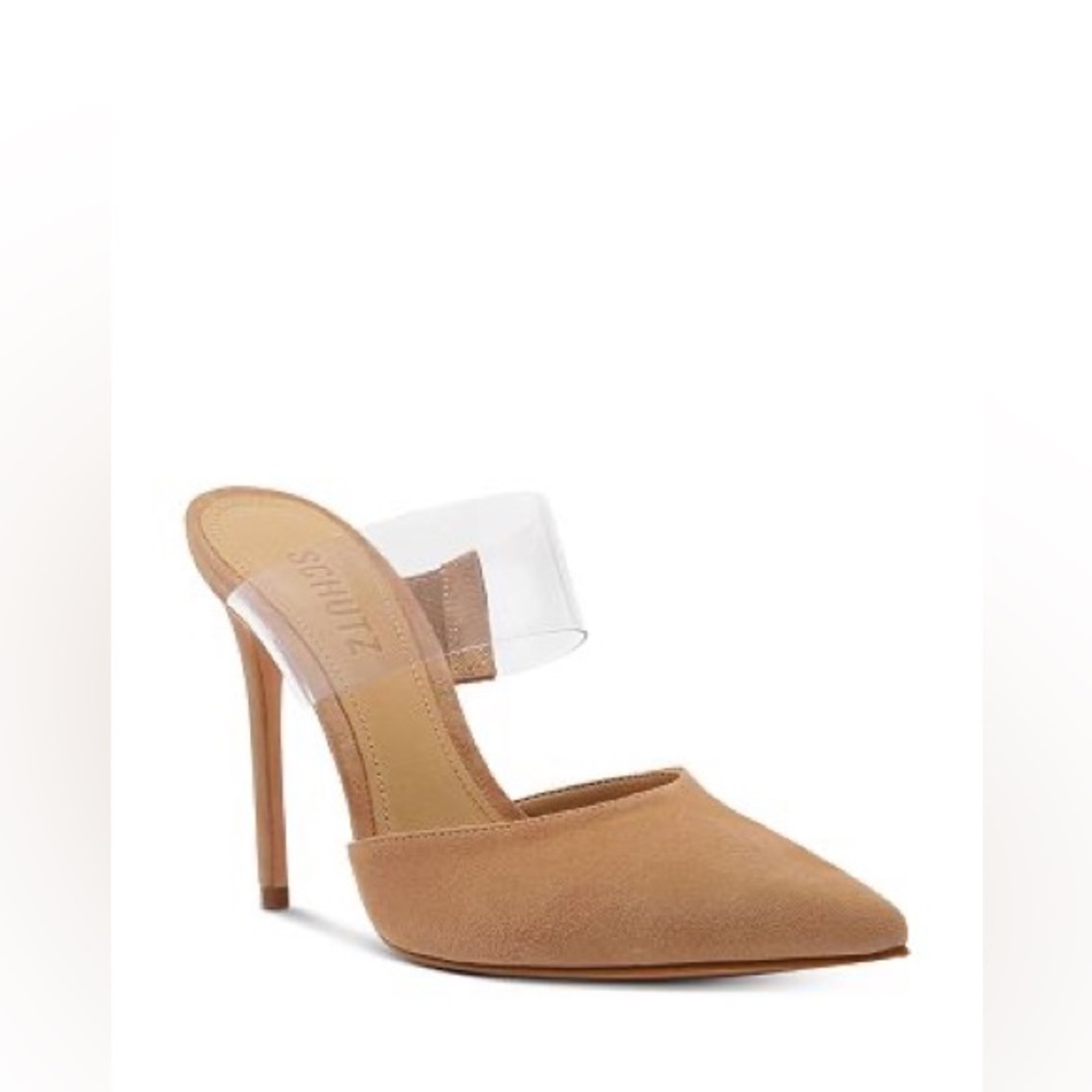 SCHUTZ SIONNE - Suede & Vinyl Pump